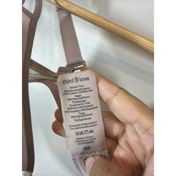 ThirdLove Taupe Bra 32B - Soft Comfortable Fit New With Tags - Picture 3 of 4